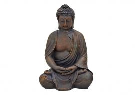 Dekorasjon Buddha brun sittende polyresin (B/H/D) 24x38x23 cm , hemmetshjarta.no