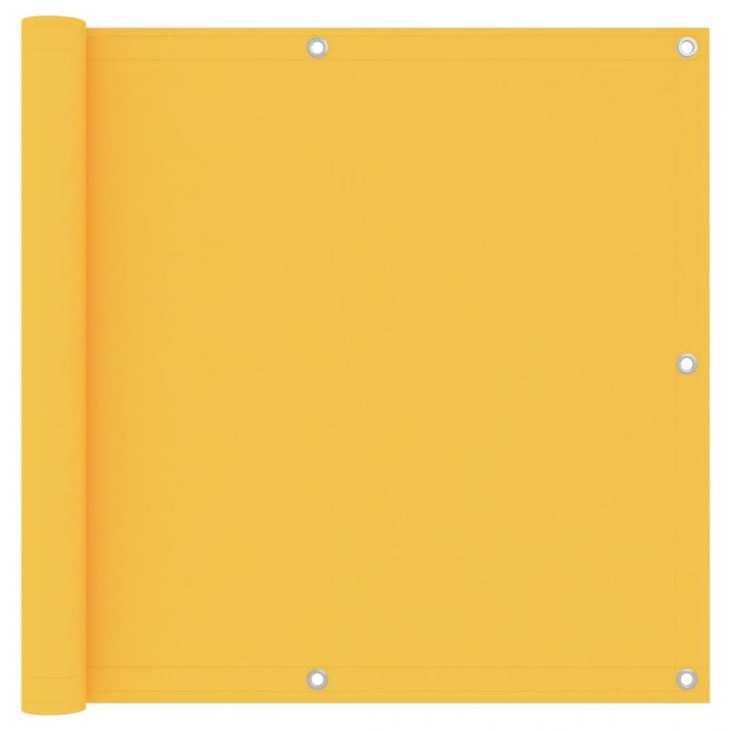 Balkongskjerm gul 90x300 cm oxfordstoff , hemmetshjarta.no