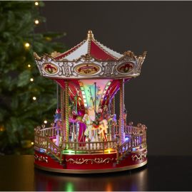 Julepynt LED Panorama Largeville Karusell , hemmetshjarta.no