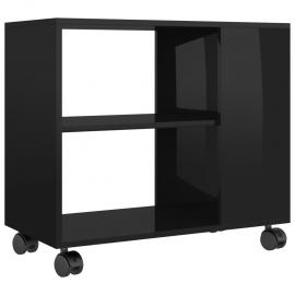Sidebord 70x35x55 cm svart høyglans konstruert tre , hemmetshjarta.no