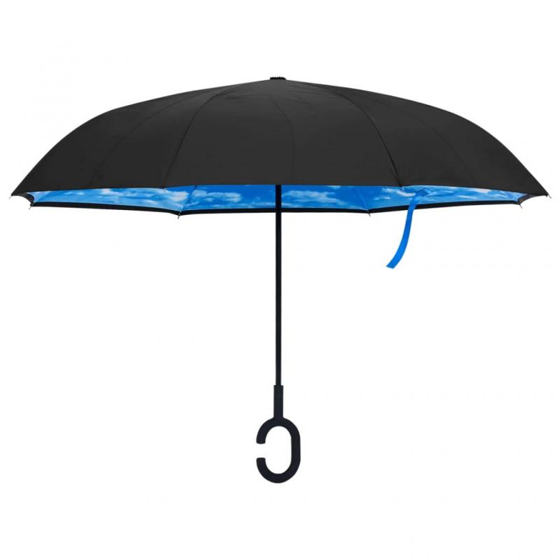 Paraply C-hndtak sort 108 cm , hemmetshjarta.no