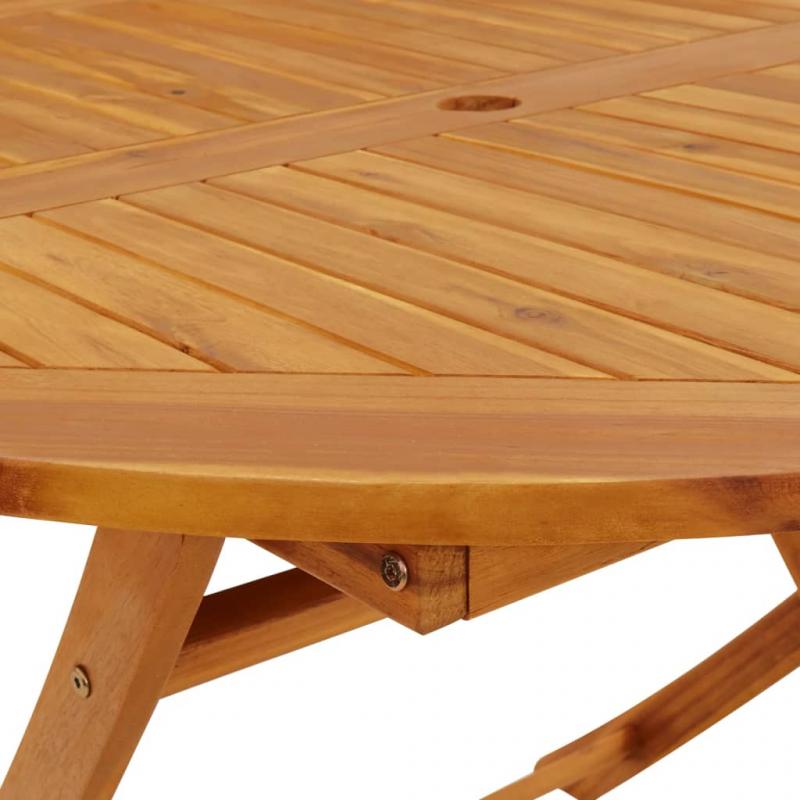 Sammenleggbart spisebord for hage  110x75 cm massivt akasietre , hemmetshjarta.no
