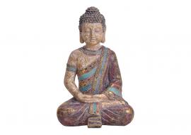 Dekorasjon Buddha fargerik polyresin (B/H/D) 25x38x19cm , hemmetshjarta.no