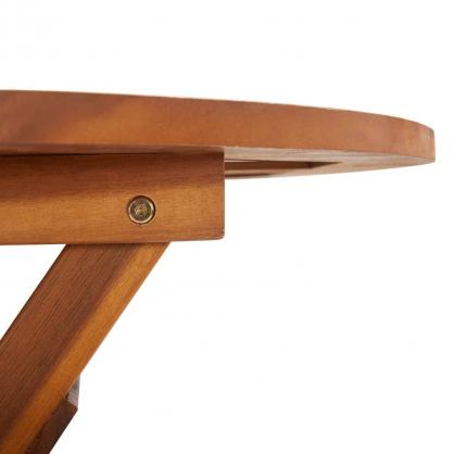 Sammenleggbart spisebord for hage 60x75 cm massivt akasietre , hemmetshjarta.no