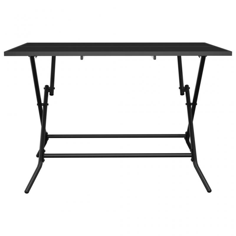 Sammenleggbart spisebord for hage antrasitt 110x80x72 cm stlnett , hemmetshjarta.no
