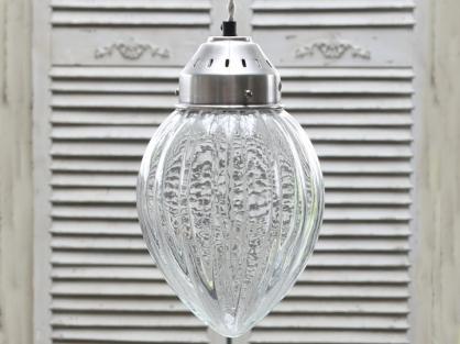 Chic Antique Lampe skinneglass hndlaget H30 / 18 cm , hemmetshjarta.no