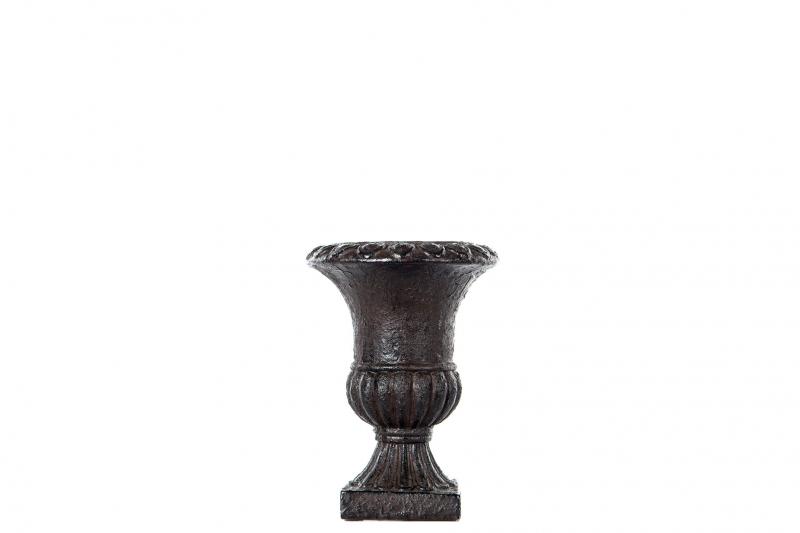 A Lot Dekoration - Blomsterpotte/krukke Pokal antikk brun - 18cm , hemmetshjarta.no