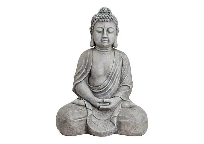 Dekorasjon Buddha XXL gr steinlook polyresin (B/H/D) 49x71x34 cm , hemmetshjarta.no