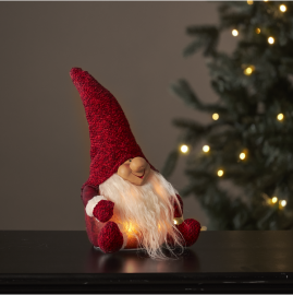 Julepynt LED Joylight Julenissen 34 cm Rød , hemmetshjarta.no