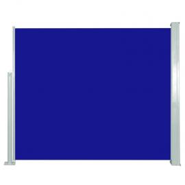 Uttrekkbar sidemarkise for uteplassblå 120x300 cm , hemmetshjarta.no