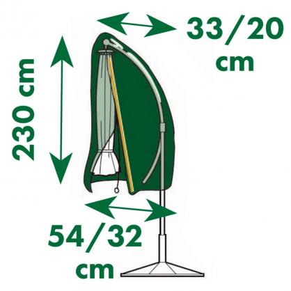 Hage Beskyttelsestrekk for hengende parasoll 54/32x230 cm , hemmetshjarta.no