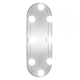 Veggspeil med LED-belysning oval 15x40 cm glass , hemmetshjarta.no
