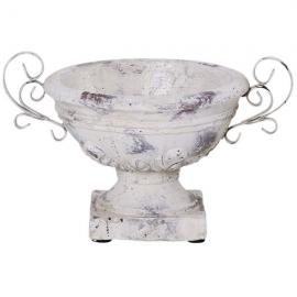 Dekorativ skål Valo krem hvit keramikk (B/D/H) 30x23x19 cm , hemmetshjarta.no