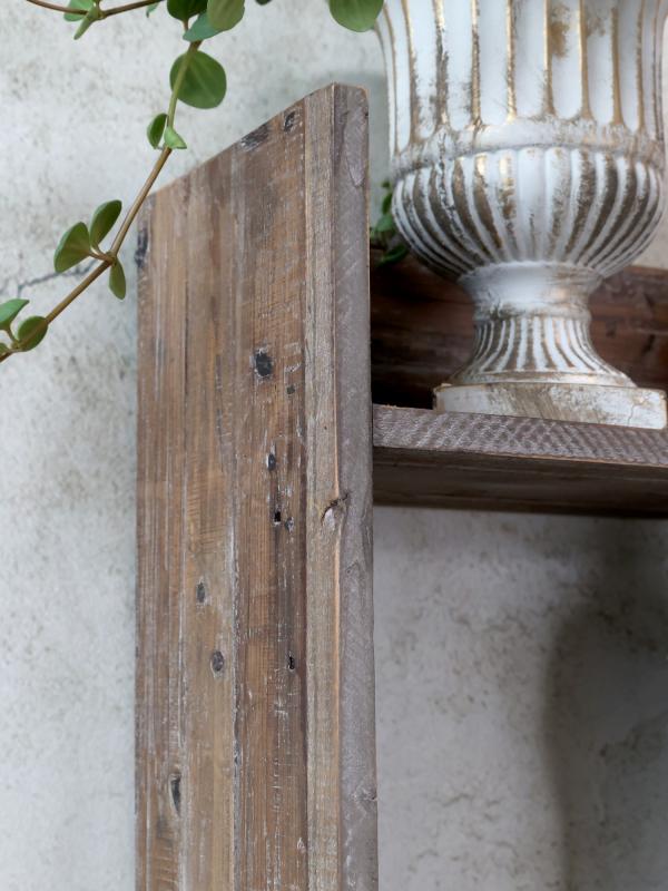 Chic Antique - Fransk bokhylle vegg i resirkulert tre H80/L60/B18 cm natur , hemmetshjarta.no