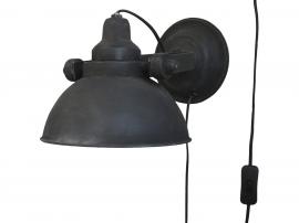 Chic Antique Factory lampe vegg H18 / L31 / W21 cm antikk svart , hemmetshjarta.no