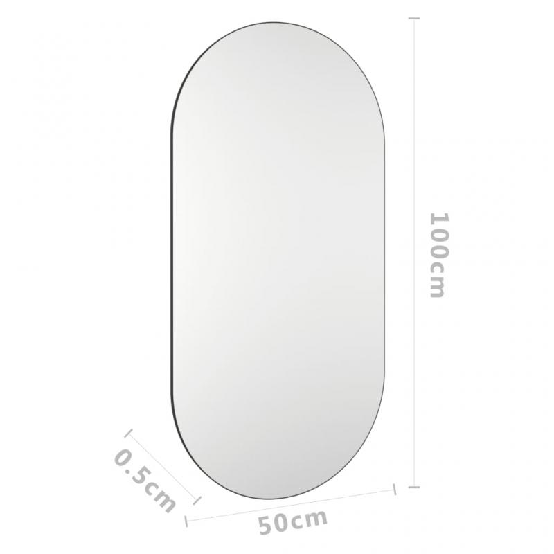 Veggspeil oval 100x50 cm glass , hemmetshjarta.no