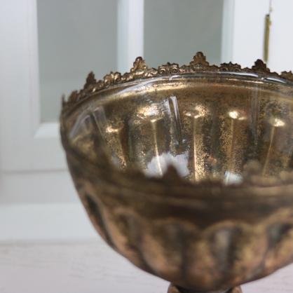 A Lot Dekoration - Blomsterpotte/krukke Pokal Antik 19 cm Gyldenbrun , hemmetshjarta.no