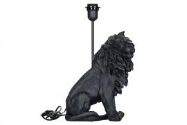 A Lot Dekoration - Bordlampe Løve Poly Sort 25x32 42cm , hemmetshjarta.no