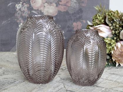 Chic Antique Vase bladmnster H18 / 14 cm taupe , hemmetshjarta.no
