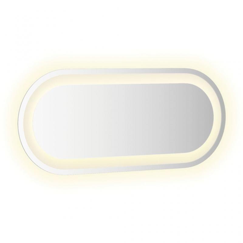 Baderomsspeil LED oval 60x25 cm , hemmetshjarta.no