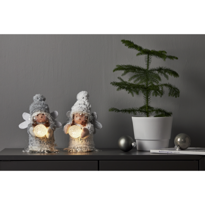 Julepynt LED Joylight Engel 20 cm Hvit , hemmetshjarta.no