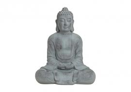 Dekorasjon Buddha XXL grå magnesia (B/H/D) 60x80x33 cm , hemmetshjarta.no