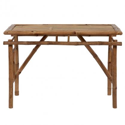 Sammenleggbart spisebord for hage 115x50x75 cm bambus , hemmetshjarta.no