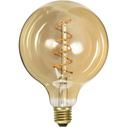 LED-Lampe E27 Decoled Spiral Amber G125 Dim , hemmetshjarta.no