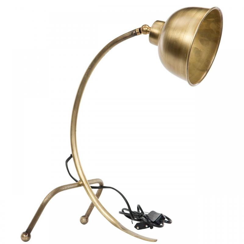 A Lot Dekoration - Bordlampe 3 Ben Ant. Messing 14x23x39 cm , hemmetshjarta.no