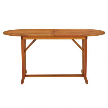 Spisebord for hage 160x85x75 cm heltre eukalyptustre , hemmetshjarta.no