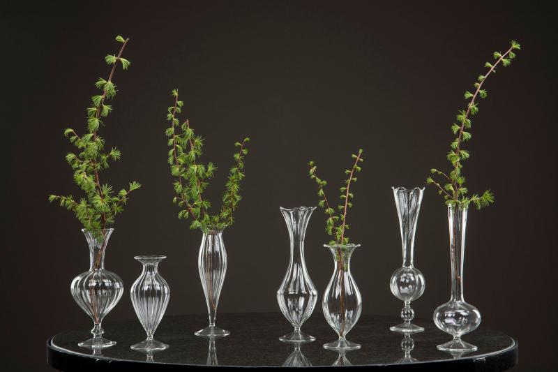 A Lot decoration Vase Glass Vouge 8.5x29cm , hemmetshjarta.no