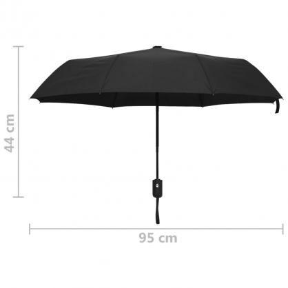 Paraply automatisk sammenleggbar svart 95 cm , hemmetshjarta.no