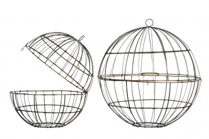 A Lot Dekoration - Dekorativt Bur pningsbar Globe Metall 45x33cm 2-pack , hemmetshjarta.no