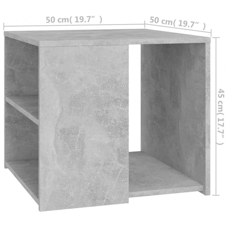 Sidebord 50x50x45 cm betonggrtt konstruert tre , hemmetshjarta.no