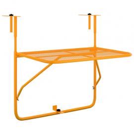 Balkongbord gul 60x40 cm stål , hemmetshjarta.no