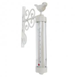 Termometer Utendørs Hvit 19x4x29 cm , hemmetshjarta.no
