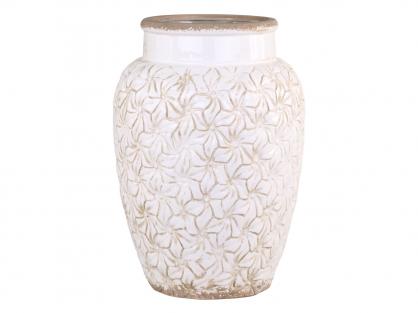 Chic Antique Colmar vase blomster Keramikk H36,5 / 24,5 cm antikk krem 1 st , hemmetshjarta.no