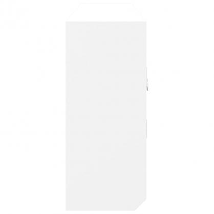 Nkkelskap hvit 40x8,5x20 cm konstruert tre og stl , hemmetshjarta.no