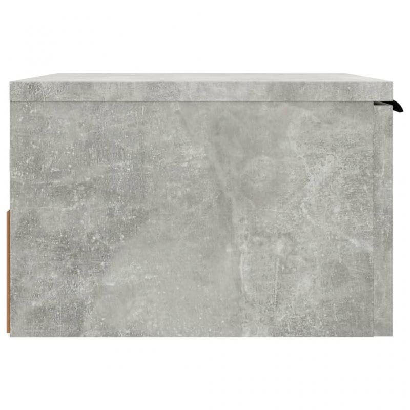 Veggmontert nattbord betonggr 34x30x20 cm , hemmetshjarta.no