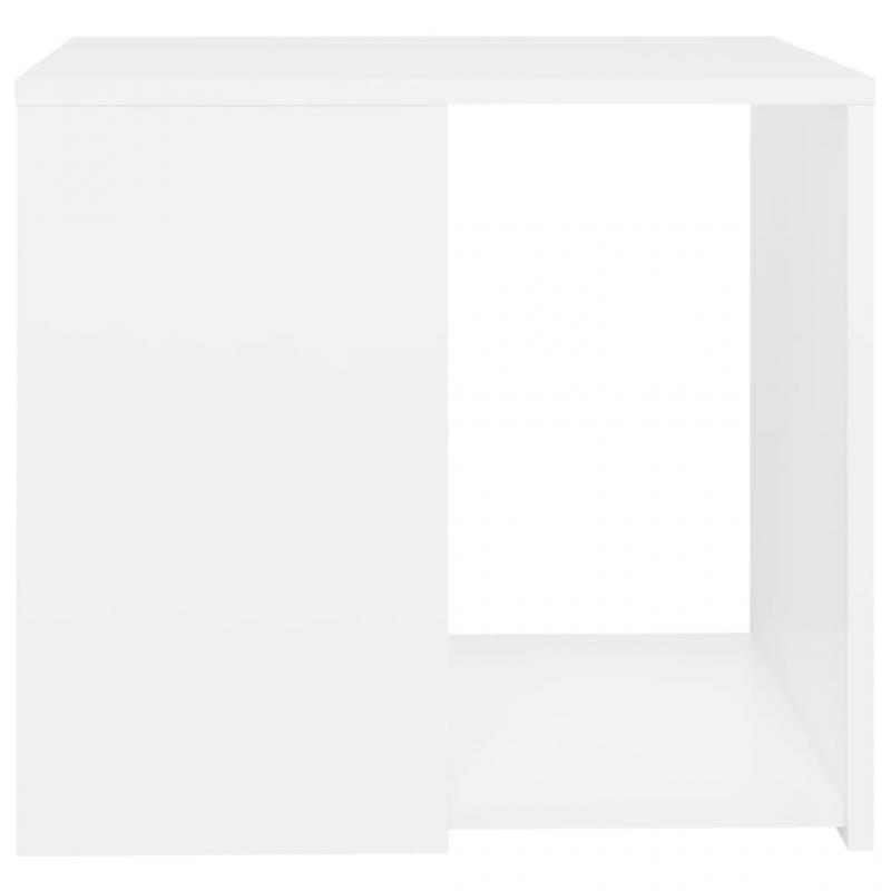 Sidebord 50x50x45 cm hvitt konstruert tre , hemmetshjarta.no