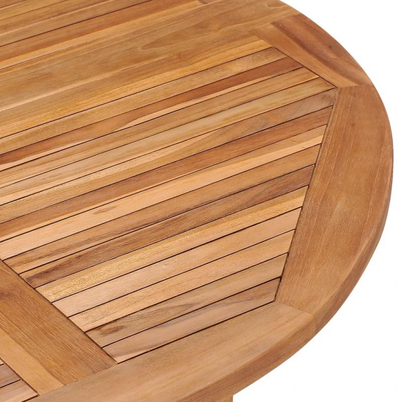 Sammenleggbart spisebord for hage  110x75 cm massiv teak , hemmetshjarta.no