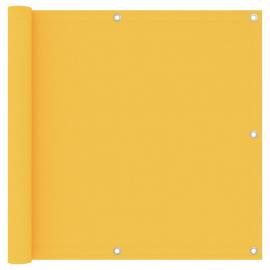 Balkongskjerm gul 90x500 cm oxfordstoff , hemmetshjarta.no