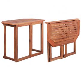 Balkongbord sammenleggbart 90x50x75 cm heltre akasietre , hemmetshjarta.no