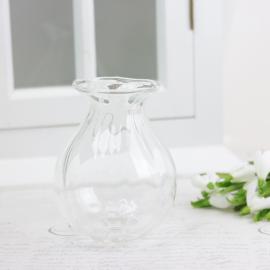 Vase Glass Praline 11x14cm , hemmetshjarta.no