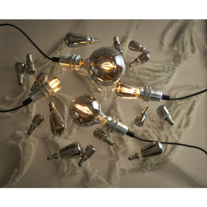 LED-Lampe E14 Decoled Smoke G80 Dim , hemmetshjarta.no