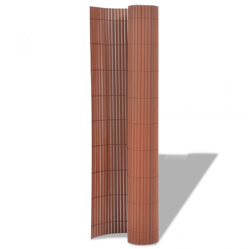 Hage Balkong Insynshinder PVC 90x300 cm brun , hemmetshjarta.no
