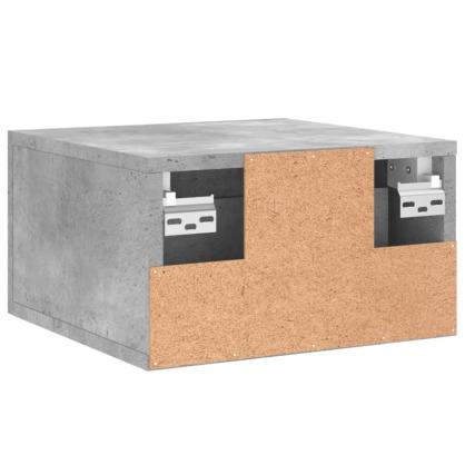Veggmontert nattbord betonggr 35x35x20 cm , hemmetshjarta.no