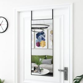 Dørspeil sort 40x100 cm glass og aluminium , hemmetshjarta.no