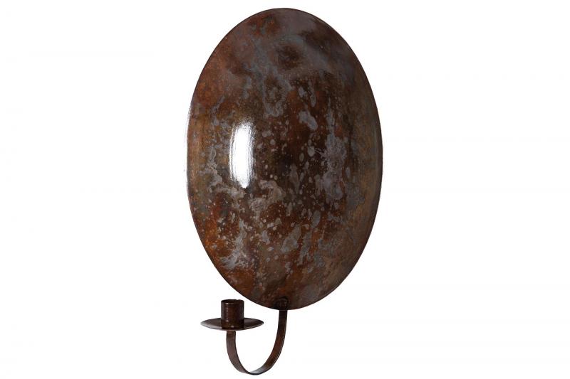 A Lot Dekoration - Lysestake Vegg Globe Brun Onyx 30x15cm , hemmetshjarta.no