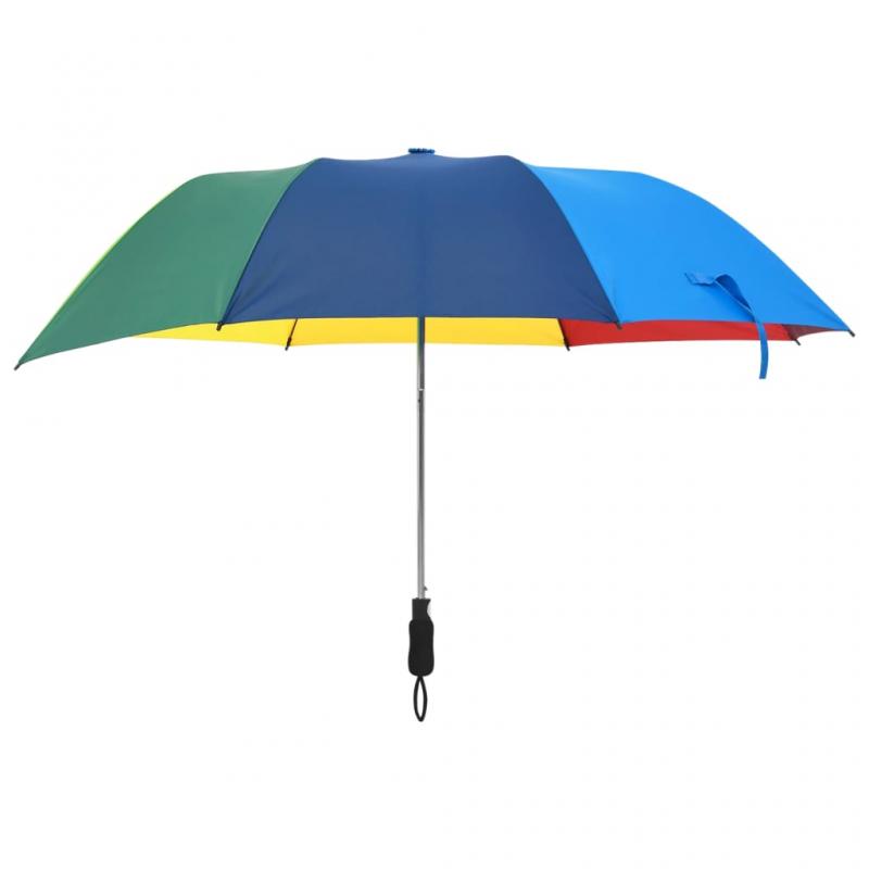 Paraply automatisk sammenleggbar flerfarget 124 cm , hemmetshjarta.no